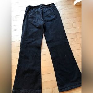 Lucky Brand black khakis low waist flare size 25 waist